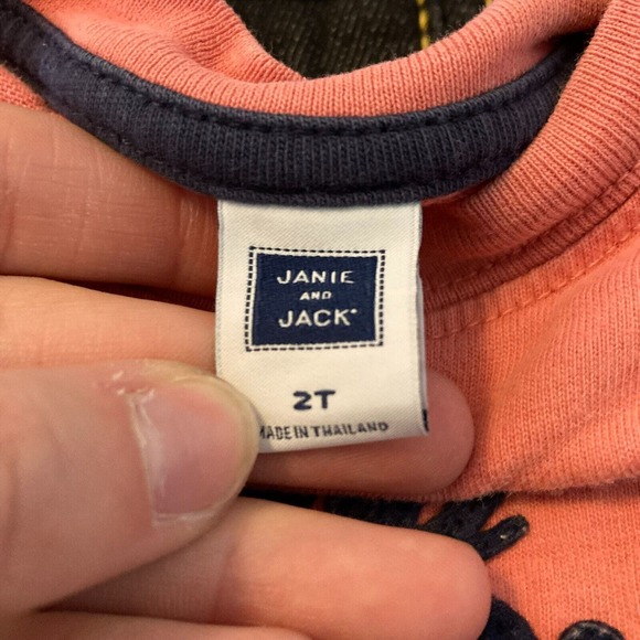 Janie And Jack T-shirt Toddler Boy Sz 2T‎ Coral Red Island Yacht Club Sailboat T - Picture 5 of 6